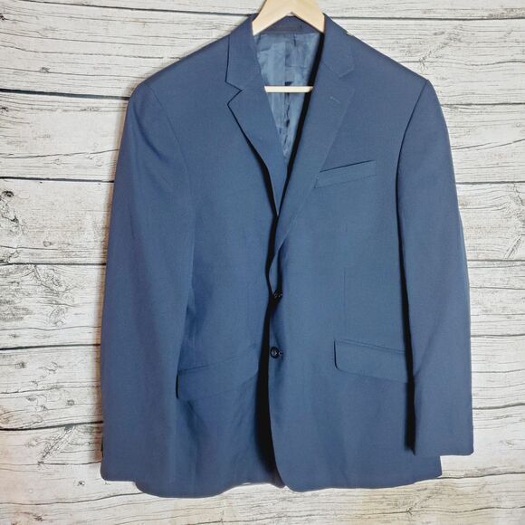 Kenneth Cole Reaction Navy Blazer Size 46R - Picture 1 of 6